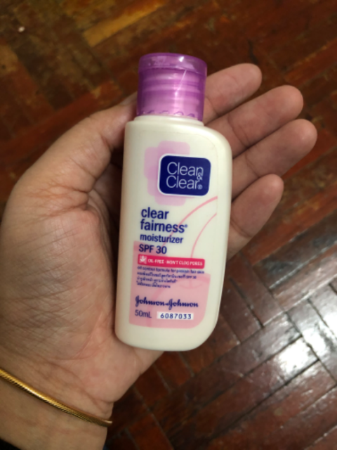 clean and clear clear fairness moisturizer spf 30